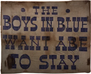 Los chicos de azul quieren que Abe se quede, 1864